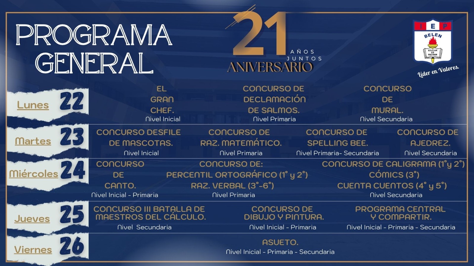 Semana de Aniversario 21°