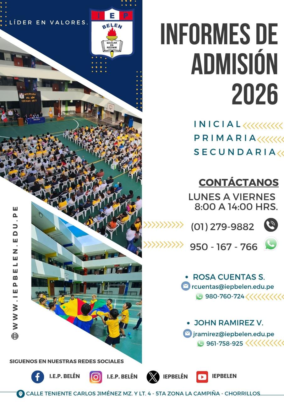 ADMISIÓN 2026